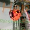 Personalized Heart Crystal Key Chain with LED, photo keychain heart