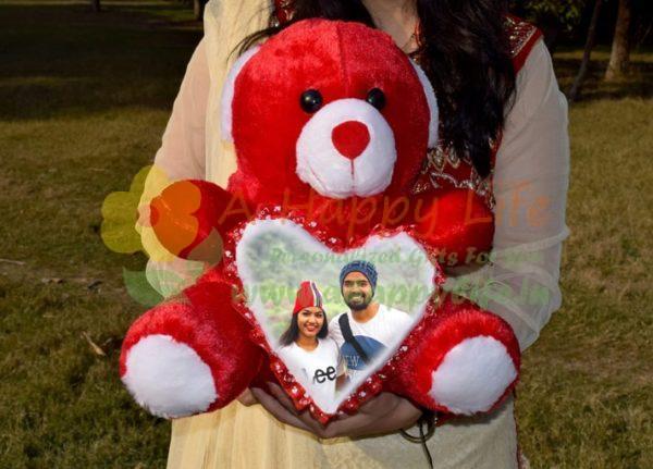 Personalized Teddy Bear With Photo, Photo Print on teddy