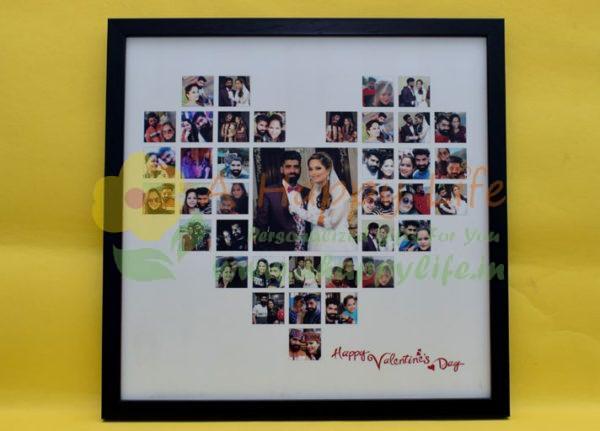Heart Shape Photo Collage Frame,collage photo frame heart